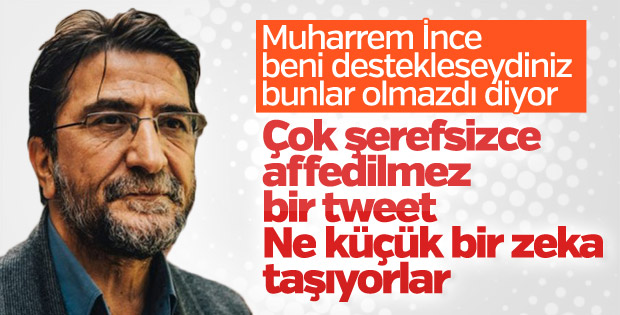 Nihat Genç: Muharrem İnce şerefsizce bir tweet attı