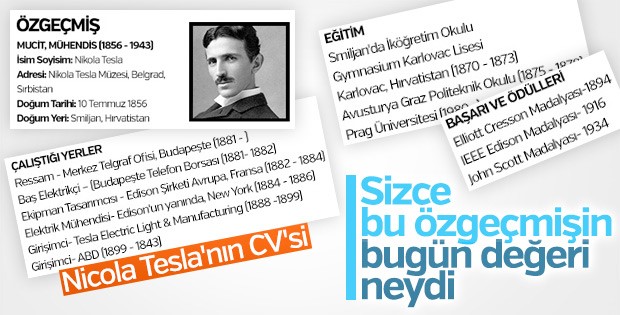 Nikola Tesla ’nın özgeçmişi