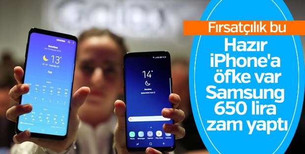 Samsung telefonlarına zam