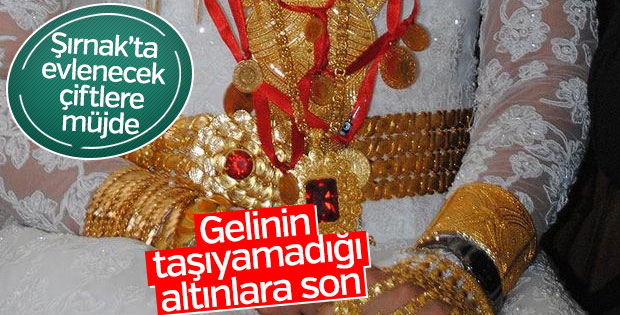Şanlıurfa'da erkek tarafından istenecek altın miktarı azaltıldı