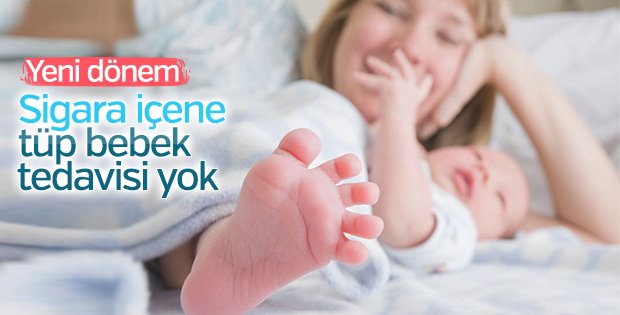 Sigara kullananlara tüp bebek için devletdestekvermeyecek