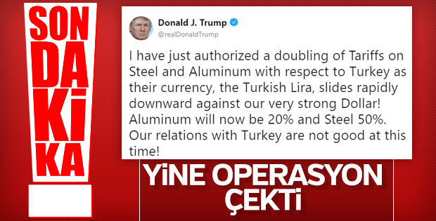 Trump: Türkiye ile ilişkilerimiz iyi değil