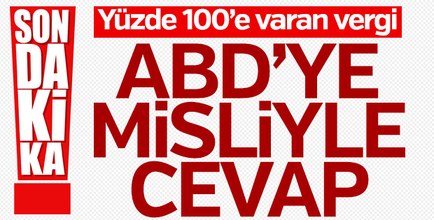 Türkiye'de ABD'ye yaptırım misillemesi