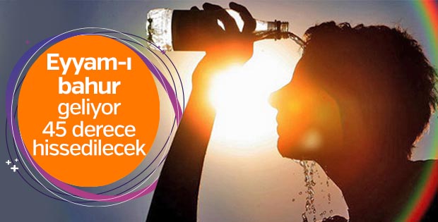 Türkiye kavurucu sıcaklar altına girecek