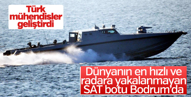 Yerli imal SAT botu Bodrum'da
