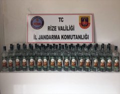 Rize de Kaçak İçki Ele Geçirildi