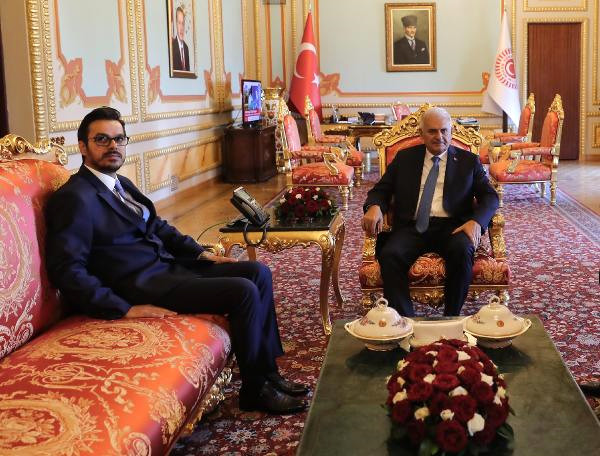 TBMM Başkanı Yıldırım, TRT Genel Müdürü Eren'i Kabul Etti