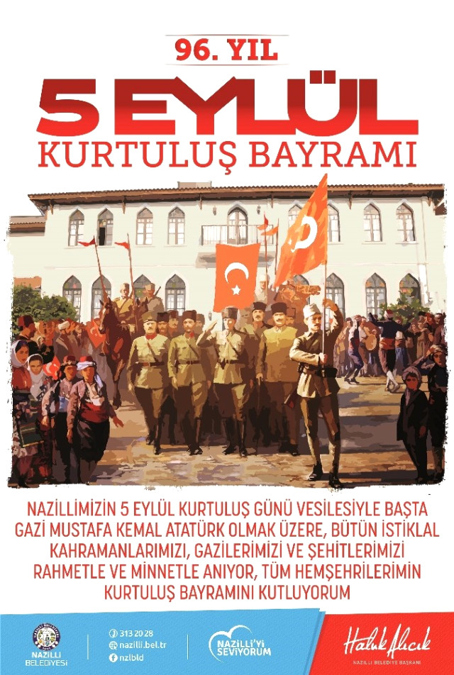 Başkan Alıcık’ın 5 Eylül Kurtuluş Bayramı Mesajı