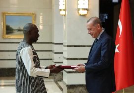 Cumhurbaşkanı Erdoğan'a, Burkina Faso Büyükelçisi Sere'den Güven Mektubu