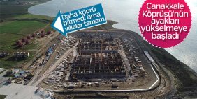 1915 Çanakkale Köprüsü'nün temelleri yükseliyor