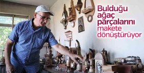 Ağaç parçalarından sanat