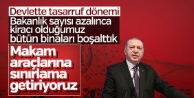 Başkan Erdoğan açıkladı: Devlette israfa son