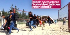 Bayram için giden Suriyeliler erken dönüyor