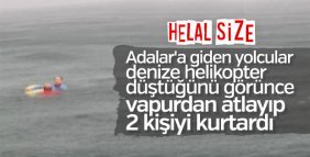 Bostancı'da düşen helikopterdekilere İDO'dakiler takviye etti