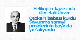 Halil Ünver savunma sanayii projelerinde yer alıyordu