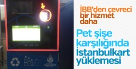 İBB'den pet şişeyle İstanbulkart yükleme makinesi