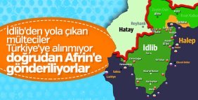İdlib'den kaçan siviller Afrin'e yönlendiriliyor
