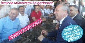 İzmir'de Muharrem İnce'yi Atatürk'e benzettiler