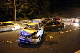 Bolu'da 6 vasıta birbirine girdi