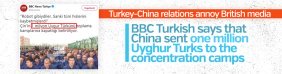 Turkey-China relations annoy British media