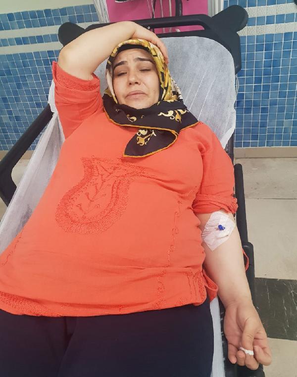 Gebe kadını darbedip çocuklarını zorla götürdü
