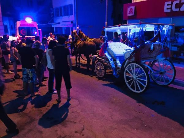 Antalya'da alkollü faytoncunun ürken atı korku saçtı