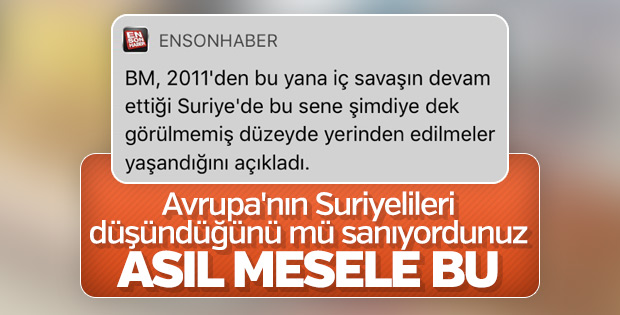 BM'den Suriye'de göç açıklaması