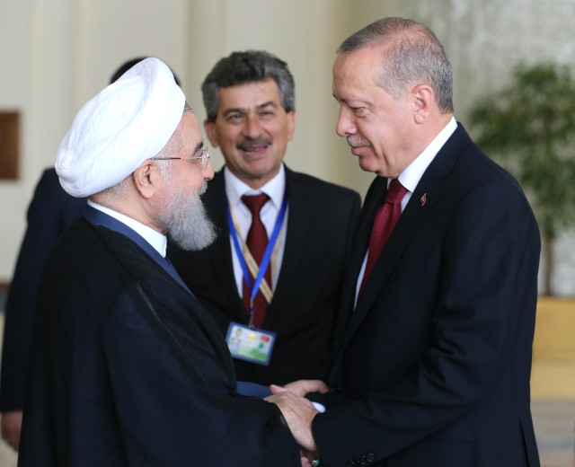 Cumhurbaşkanı Erdoğan Ruhani ile Görüştü