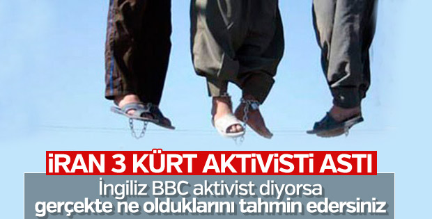 İran 3 Kürt'ü idam etti