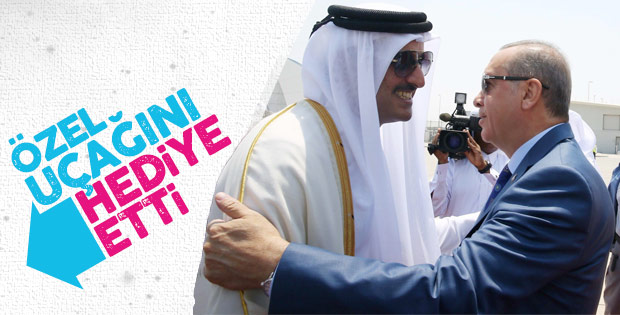 Katar Emiri'nin Başkan Erdoğan'a hediyesi: Özel uçak