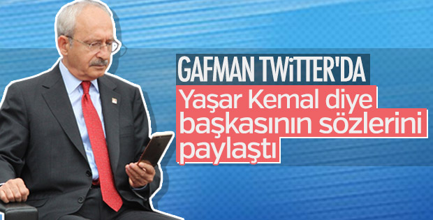 Kemal Kılıçdaroğlu’nun Yaşar Kemal gafı