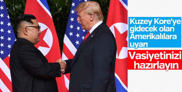 Amerika vatandaşlarını uyardı: Kuzey Kore’ye gitmeyin