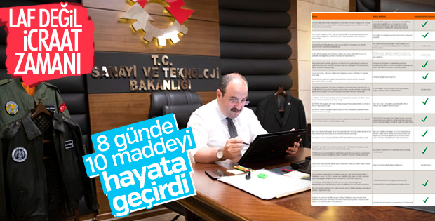Bakan Varank: Destek ve Tedbir Paketi’nin sıkı takipçisi olduk