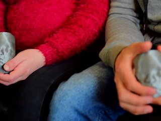 Bebeklerinin ultrason görüntüsünü 3D yazıcı ile hissetti