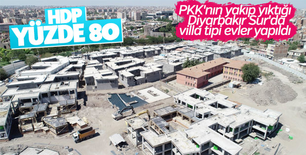 Diyarbakır’daki terör mağdurlarına yeni evler yapılıyor