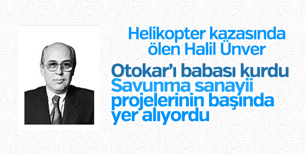 Halil Ünver savunma sanayii projelerinde yer alıyordu