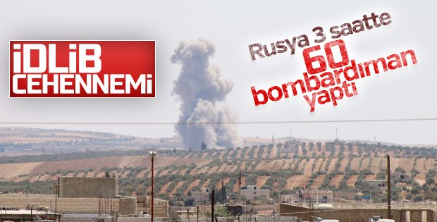 İdlib ve Hama illerine hava saldırıları sürüyor