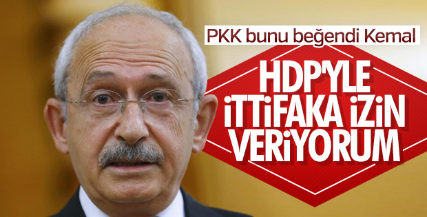 Kemal Kılıçdaroğlu, HDP ile ittifaka izin verdi