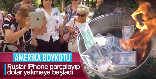 Rusya'dan ABD'ye dolar yakmalı Apple parçalamalı tepki