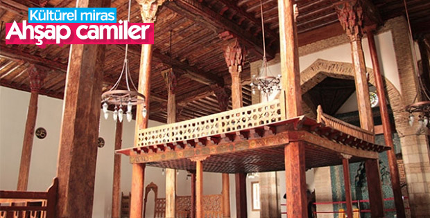 Türk-İslam geleneğinin yapısı olan ahşap camiler