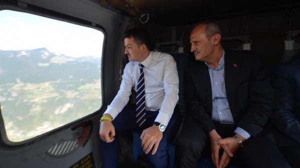 Yusufeli Barajı'na havadan tahlil