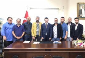 Rize'de Gazetecilerden Baro Başkanı Avukat Ümit Peçe’ye Ziyaret