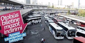 Akaryakıt indirimi otobüs fiyatlarına yansıyacak