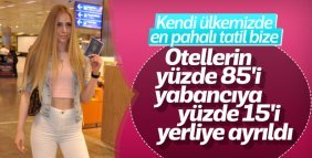 Otel odalarının yüzde 85'i yabancı turiste ayrıldı