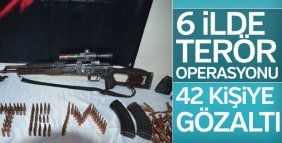 Van merkezli 6 ilde PKK operasyonu