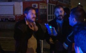 Kaza yapan alkollü şoför ve arkadaşı, polisi zora soktu