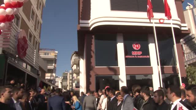 Bahçeli Antalya’da Partisinin İl Binasını Açtı