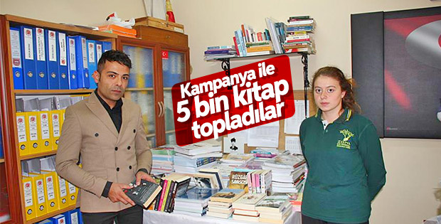 Kampanyayla toplanan kitaplar okullara gönderildi