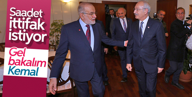 Kemal Kılıçdaroğlu, Temel Karamollaoğlu'nu ziyaret etti