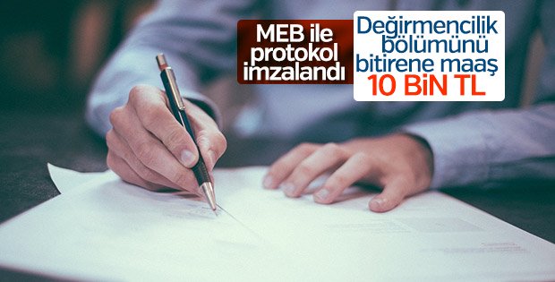 Değirmencilik dalında mezun olanlara 10 bin TL ücret